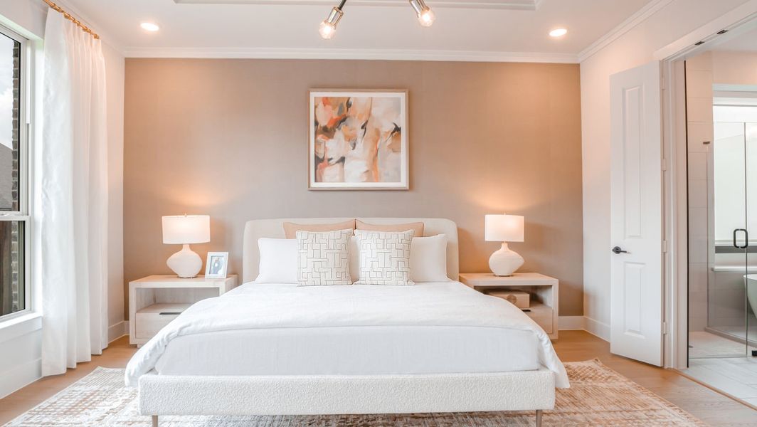 Furnished interior in a model home at Collinsbrook Farm in Frisco (Image 25). Furnished interior in a model home at Collinsbrook Farm in Frisco (Image 25).