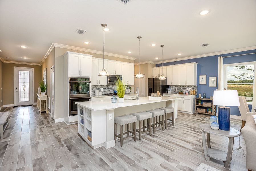 Furnished interior in a model home at Lake County Communities in Mount Plymouth (Image 4).