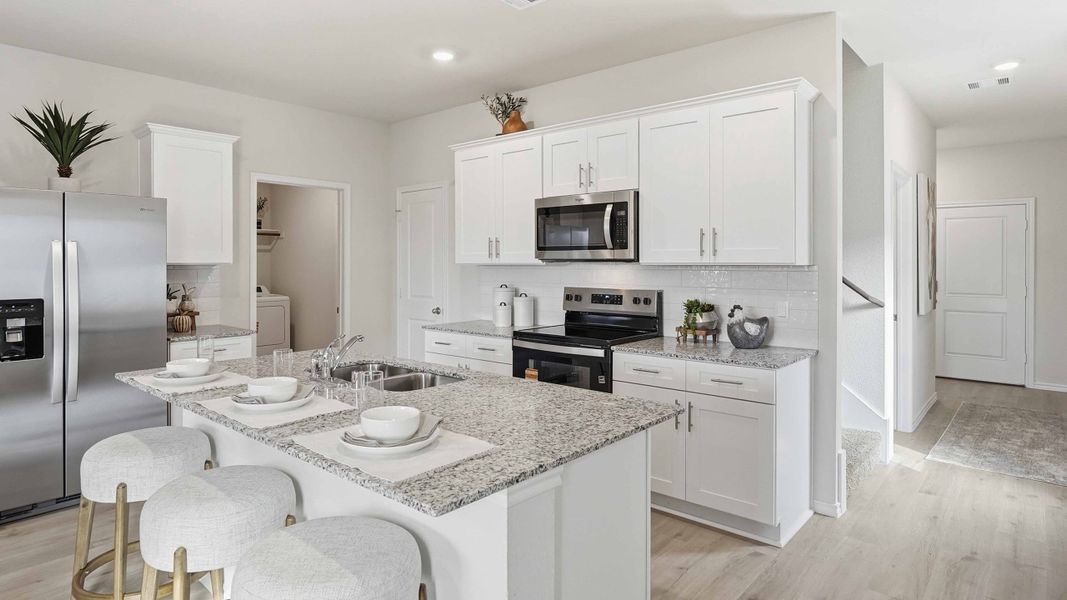 Furnished interior in a model home at Blaire Lake in Tyler (Image 22).