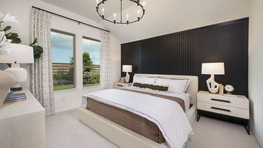 Furnished interior in a model home at Austin Point 40' in Richmond (Image 12).