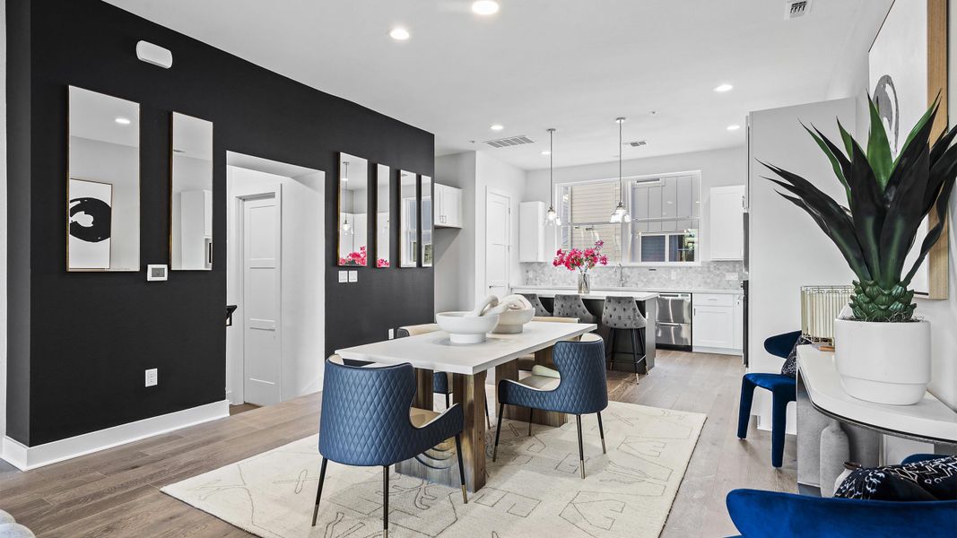 Furnished interior in a model home at Austin Modern Lofts at Mueller in Austin (Image 20).