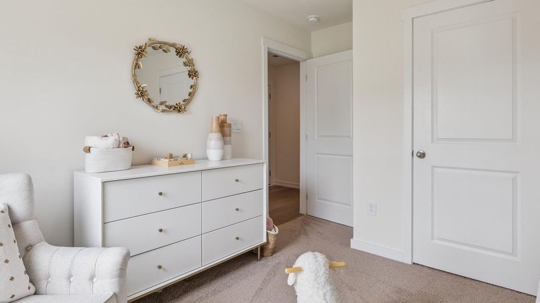 Furnished interior in a model home at Highland View in Seymour (Image 15).