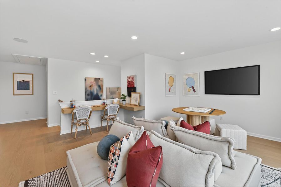 Furnished interior in a model home at Chastain in Ooltewah (Image 39).