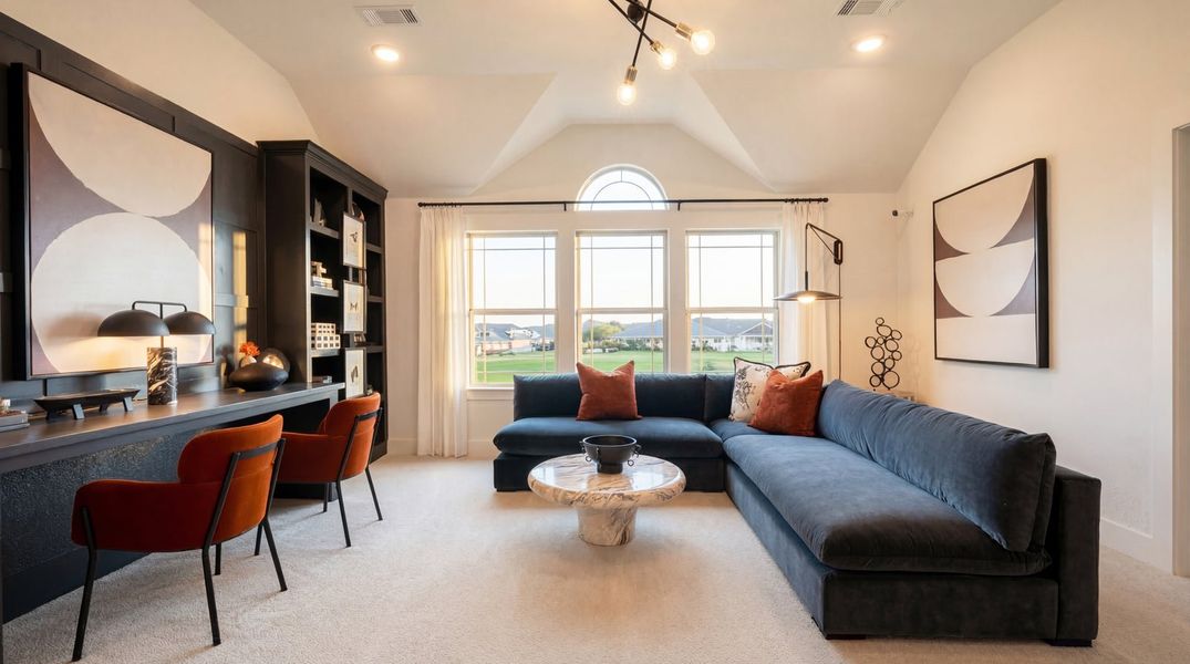 Furnished interior in a model home at Birdsong in Mansfield (Image 14).