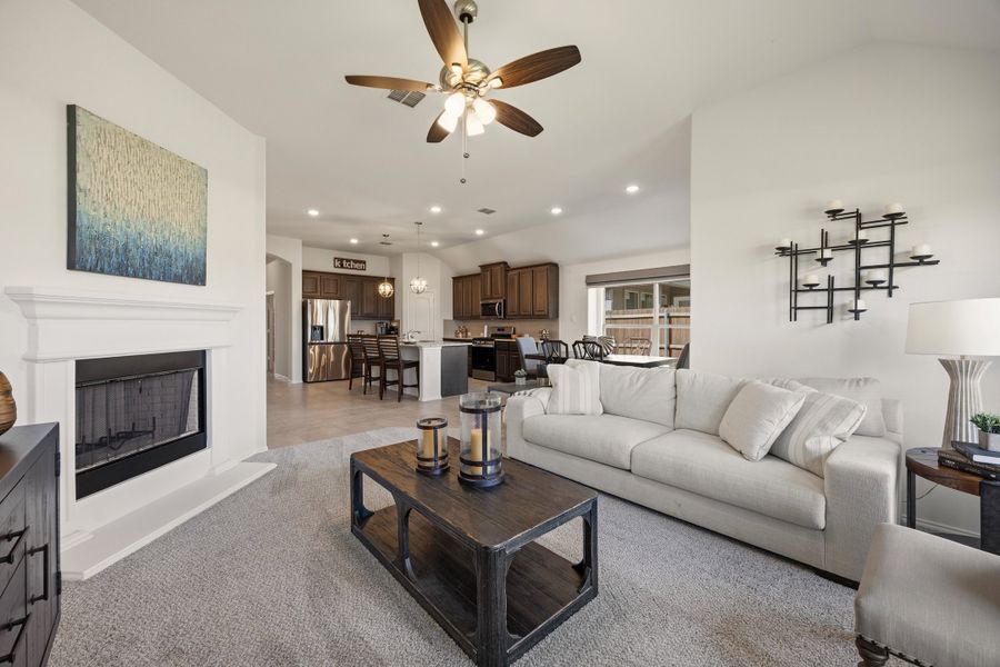 Furnished interior in a model home at Chisholm Hills in Cleburne (Image 24). Furnished interior in a model home at Chisholm Hills in Cleburne (Image 24).