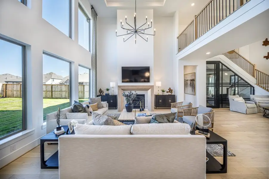 Furnished interior in a model home at Towne Lake in Cypress (Image 10).