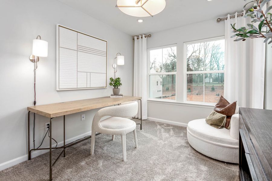Furnished interior in a model home at Danbury in Winston-Salem (Image 11). Furnished interior in a model home at Danbury in Winston-Salem (Image 11).