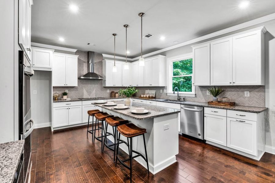 Furnished interior in a model home at The Estates at Hurricane Pointe in Douglasville (Image 29).