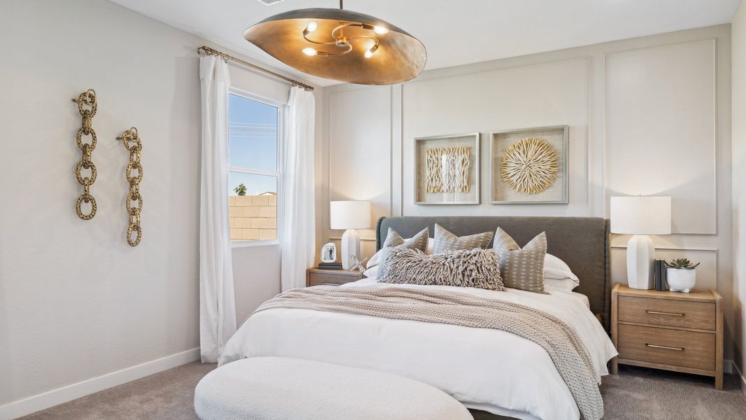 Furnished interior in a model home at The Ridge at Stone Butte in Phoenix (Image 34).