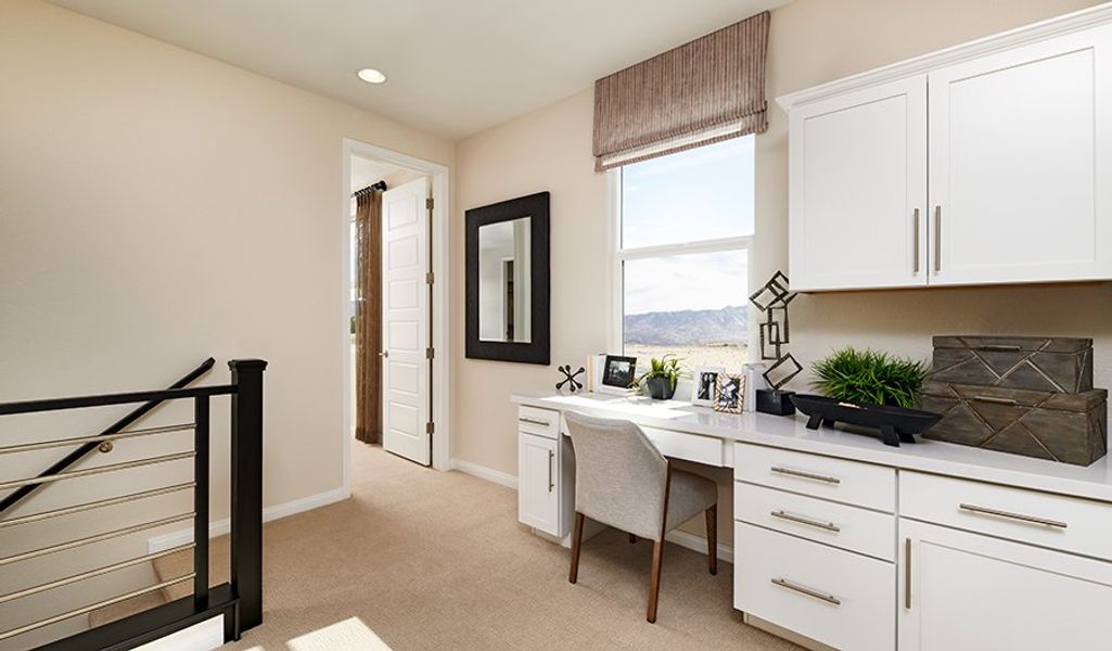 Furnished interior in a model home at Seasons at Star Valley in Tucson (Image 14).