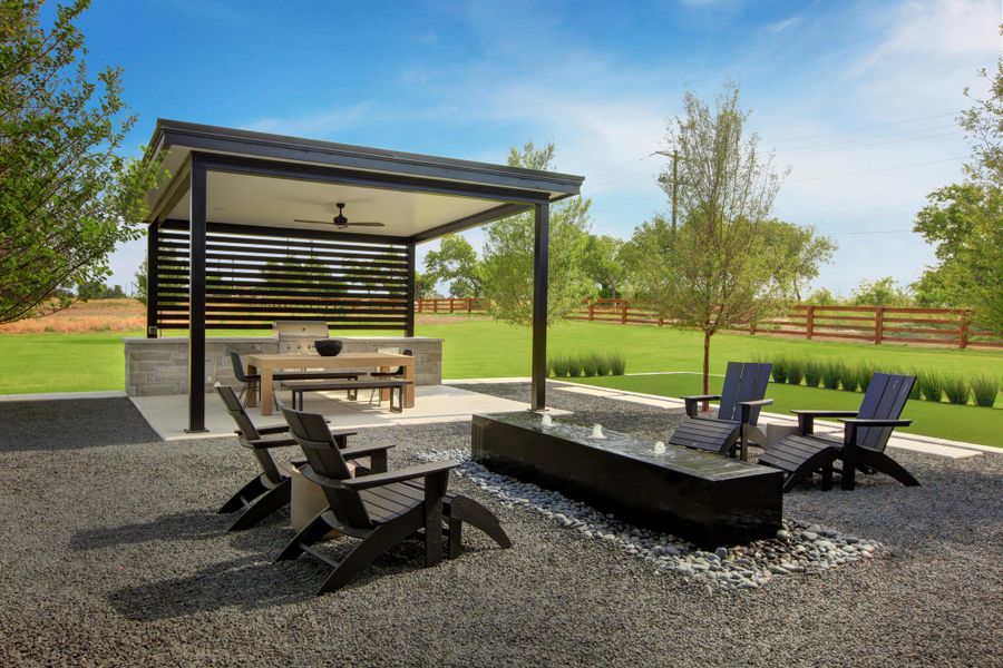 The Grandview Outdoor Living Area