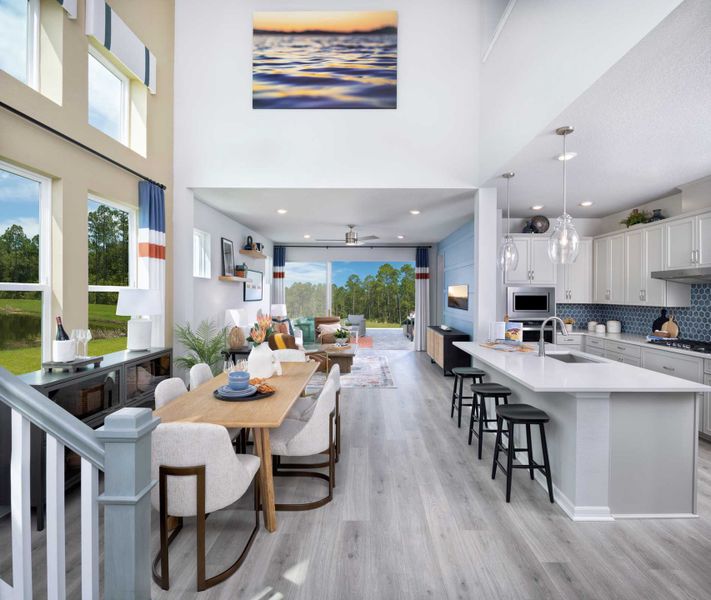 Furnished interior in a model home at Vistera of Venice – Garden Series in Nokomis (Image 4).