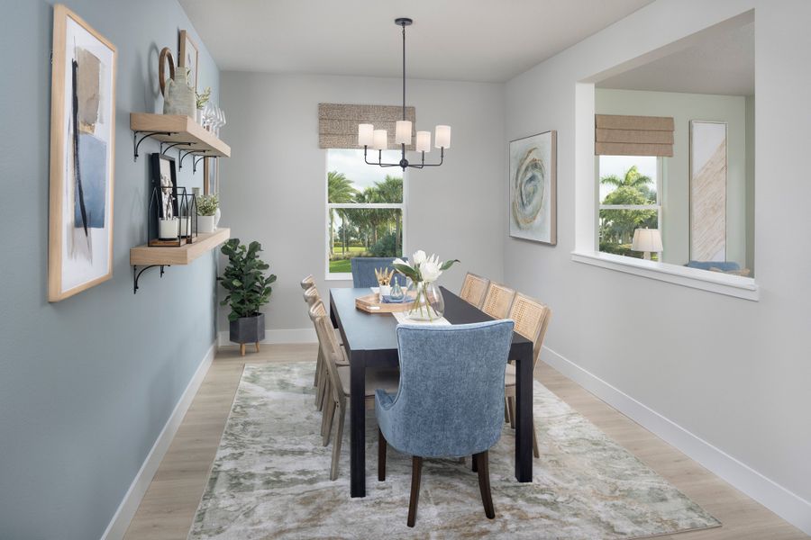 Furnished interior in a model home at Eastlyn in Bradenton (Image 8).