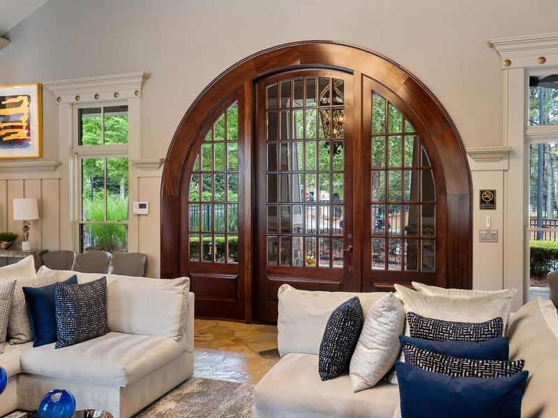 Furnished interior in a model home at The Village at Towne Lake in Woodstock (Image 27).