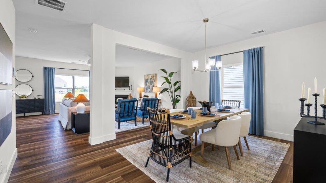 Furnished interior in a model home at Harbor Crest in Ooltewah (Image 8).