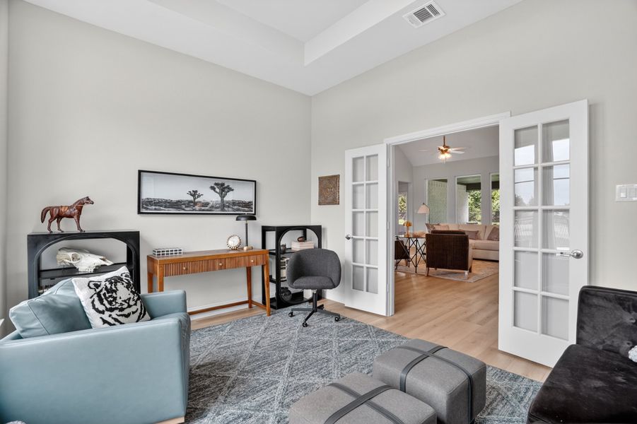 Furnished interior in a model home at Terra Vista Estates in Springtown (Image 11).
