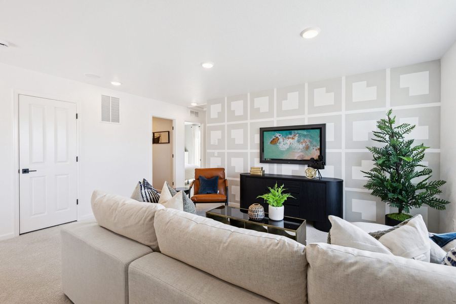 Furnished interior in a model home at Cherry Meadows in Brighton (Image 9). Furnished interior in a model home at Cherry Meadows in Brighton (Image 9).