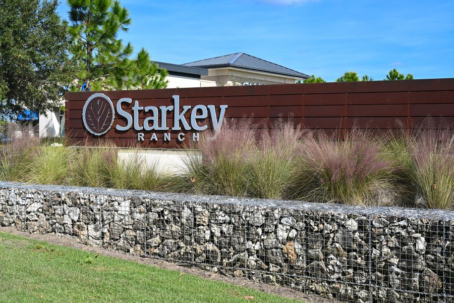 Entrance to the Soleta at Starkey Ranch – Executive Series community in Odessa, FL, featuring signage and landscaping (Image 2). Entrance to the Soleta at Starkey Ranch – Executive Series community in Odessa, FL, featuring signage and landscaping (Image 2).