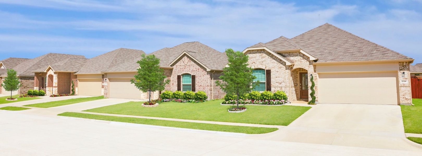 Front exterior of a home in the Becker Landing community, located in Hockley, TX (Image 2). Front exterior of a home in the Becker Landing community, located in Hockley, TX (Image 2).