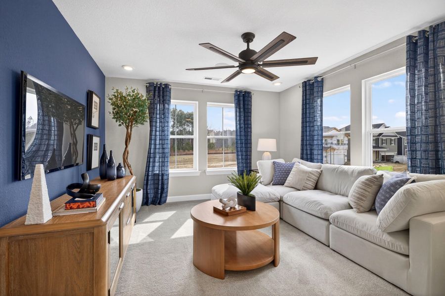 Furnished interior in a model home at The Farm at Neill's Creek in Lillington (Image 20).