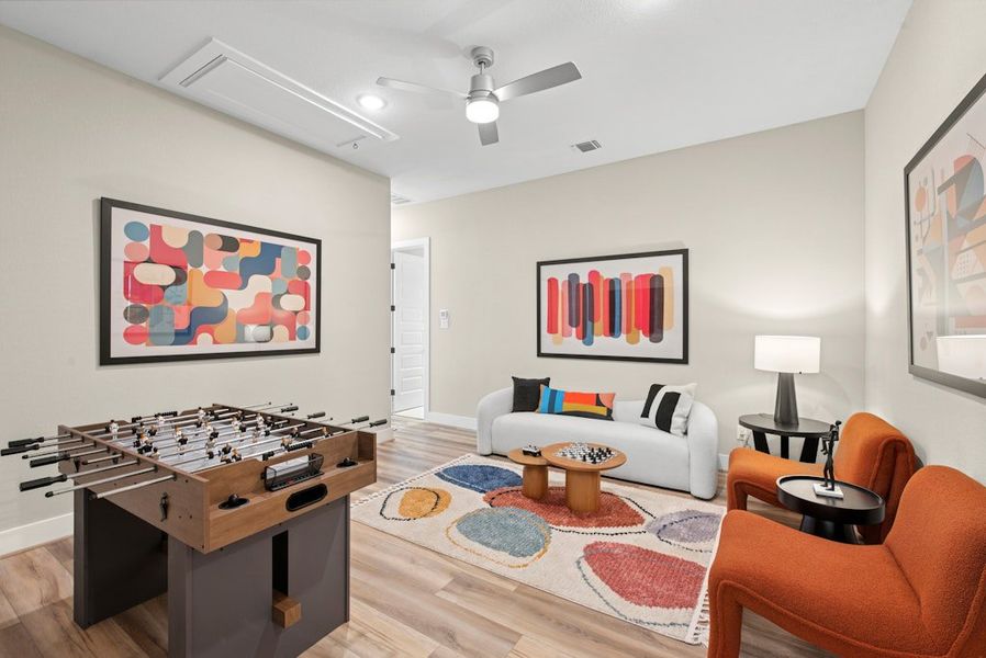 Furnished interior in a model home at Leander Estates in Leander (Image 14).