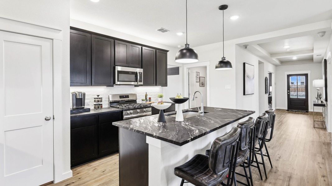 Furnished interior in a model home at Morningside in Josephine (Image 18).