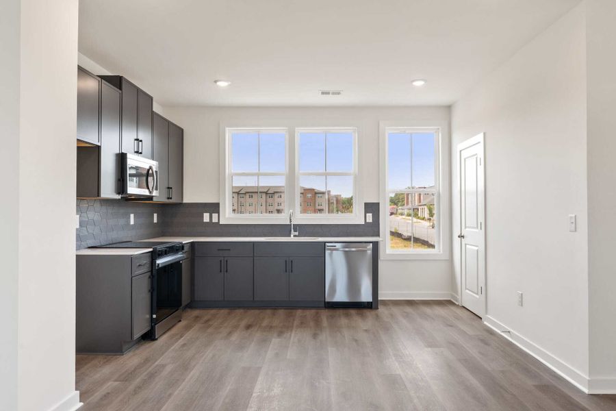 Furnished interior in a model home at Array in Atlanta (Image 22).