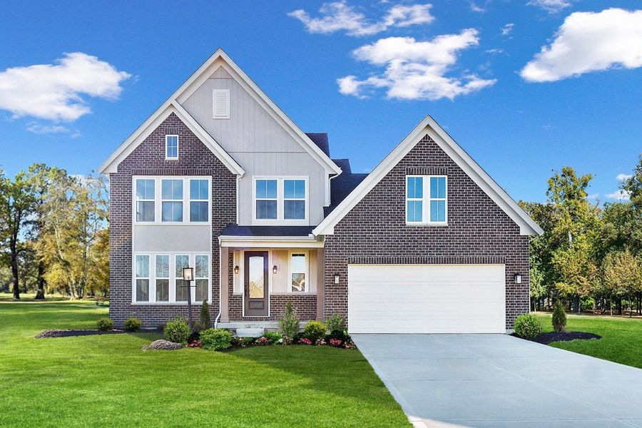 Front exterior of a home in the Hidden Fields community, located in Hoschton, GA (Image 9).