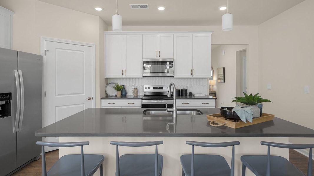 Furnished interior in a model home at The Villas at Collinswood in Aberdeen (Image 23).