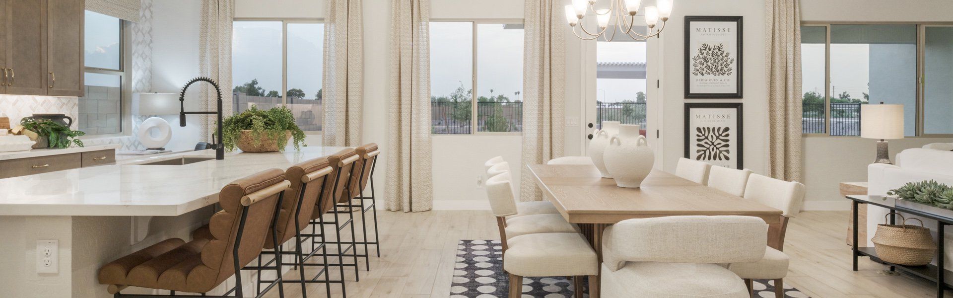 Furnished interior in a model home at Salero in Laveen (Image 8).