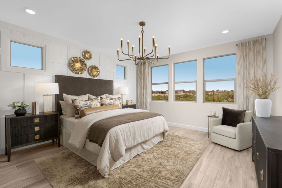 Furnished interior in a model home at Covena Pointe in Tucson (Image 17). Furnished interior in a model home at Covena Pointe in Tucson (Image 17).