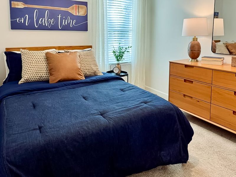 Furnished interior in a model home at Village Green in Adairsville (Image 23).