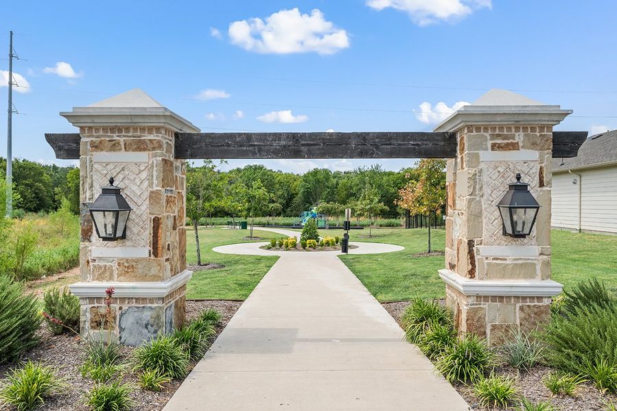 Entrance to the Town Park community in Princeton, TX, featuring signage and landscaping (Image 1). Entrance to the Town Park community in Princeton, TX, featuring signage and landscaping (Image 1).