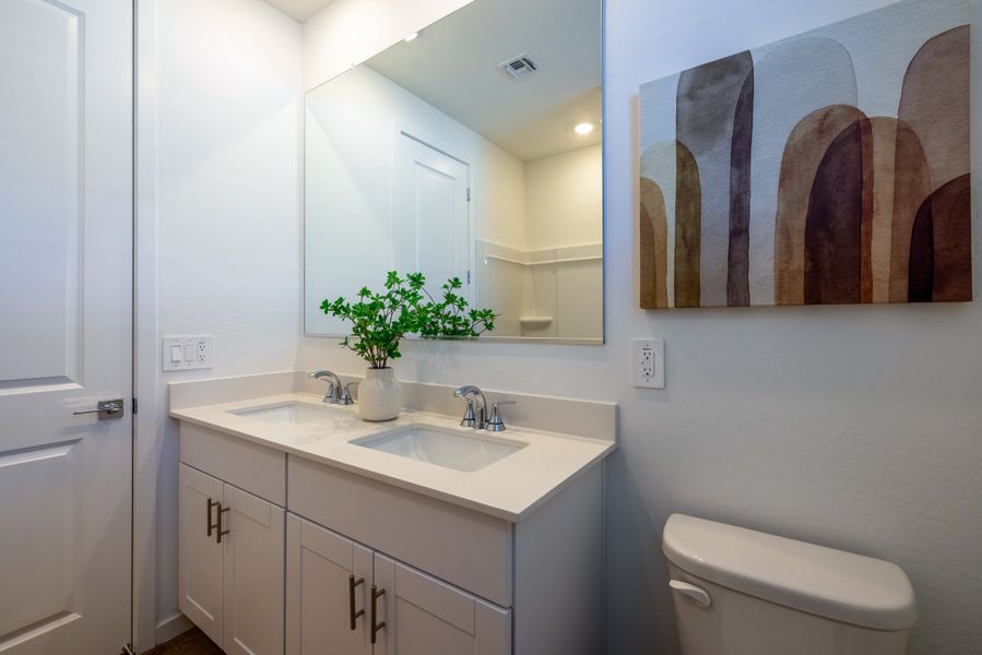 Furnished interior in a model home at Mountain View Estates Signature Series in Buckeye (Image 19). Furnished interior in a model home at Mountain View Estates Signature Series in Buckeye (Image 19).