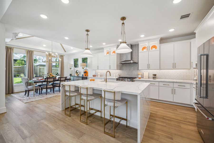 Furnished interior in a model home at ARTAVIA® - 60' in Conroe (Image 12).