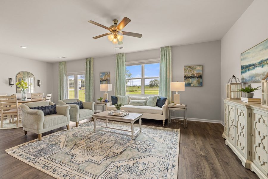 Furnished interior in a model home at The Islands in Beech Island (Image 16).