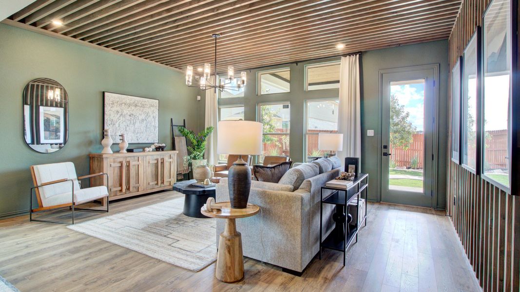 Furnished interior in a model home at Stream Waters in Seguin (Image 23). Furnished interior in a model home at Stream Waters in Seguin (Image 23).