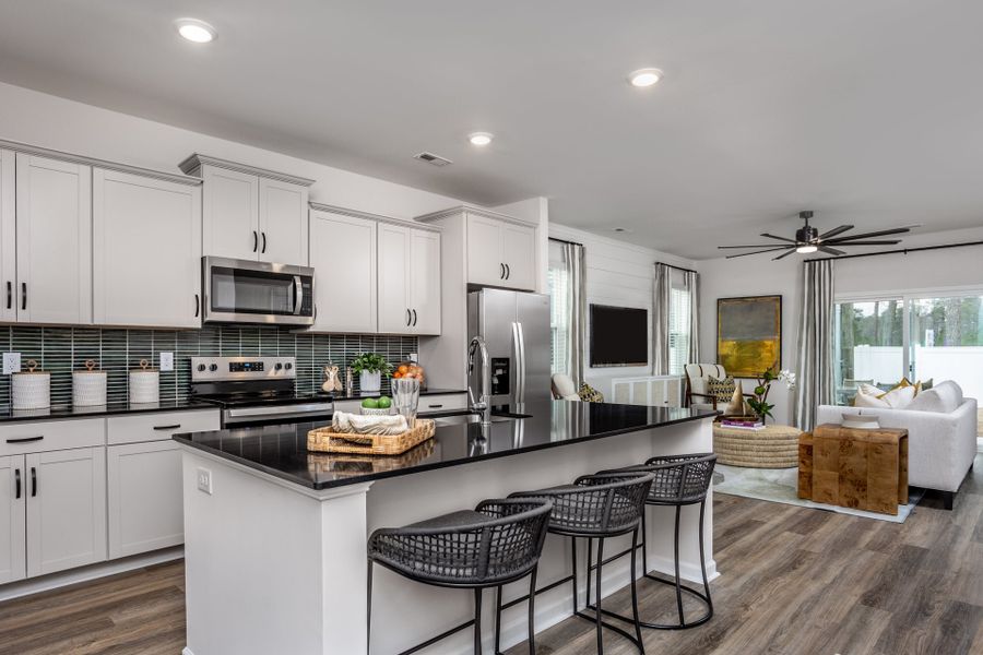 Furnished interior in a model home at The Knoll at White Oak in Garner (Image 18).