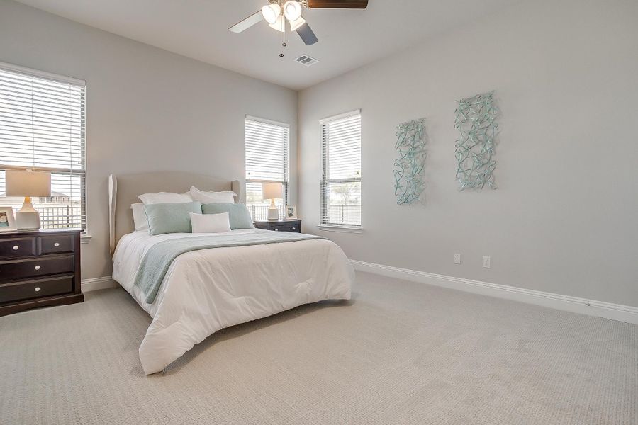 Furnished interior in a model home at Creekview Farms in Greenville (Image 30).