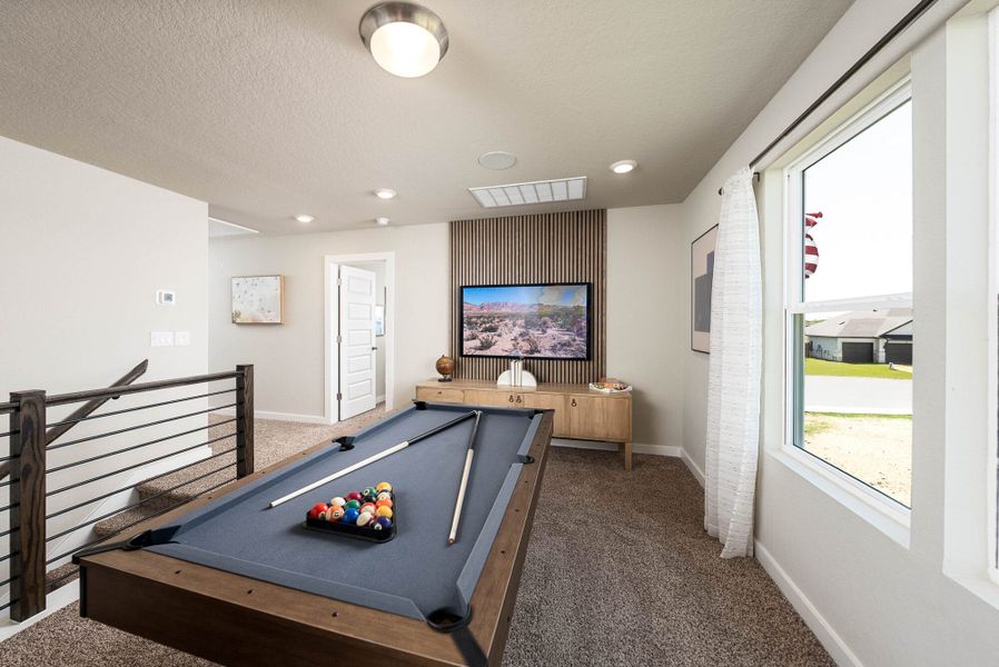 Furnished interior in a model home at August Fields in New Braunfels (Image 30). Furnished interior in a model home at August Fields in New Braunfels (Image 30).