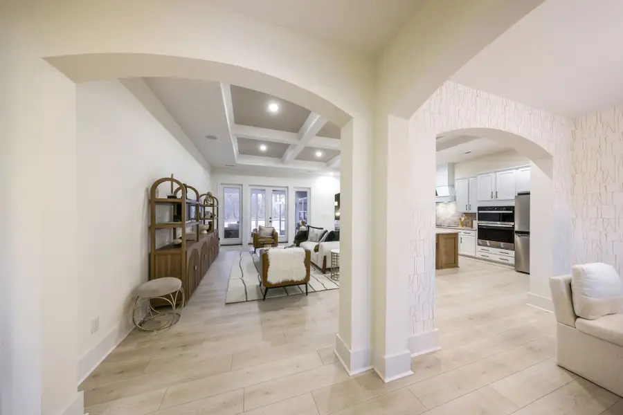 Furnished interior in a model home at Huntington Hills in Lincolnton (Image 4).