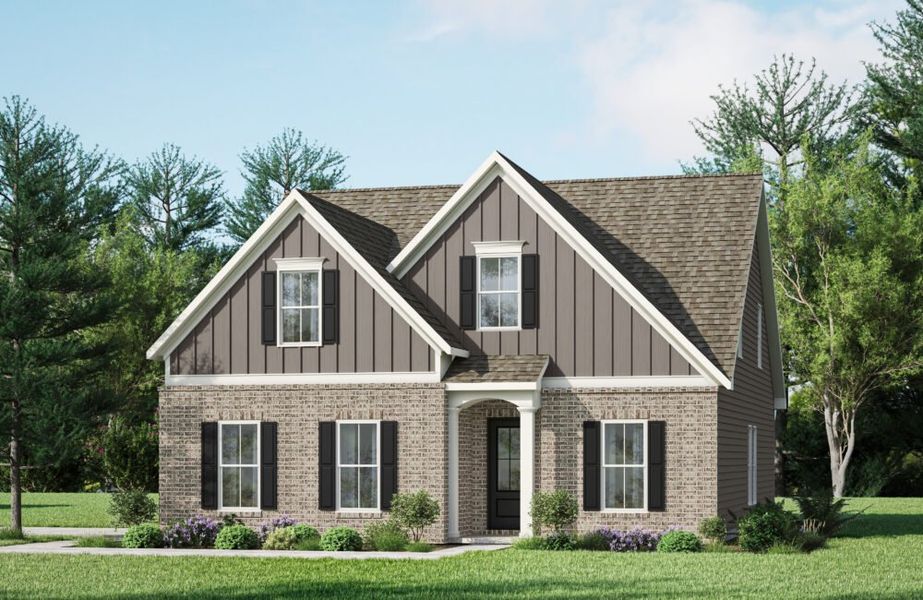Front exterior of a home in the Linden Grove community, located in Powder Springs, GA (Image 7).