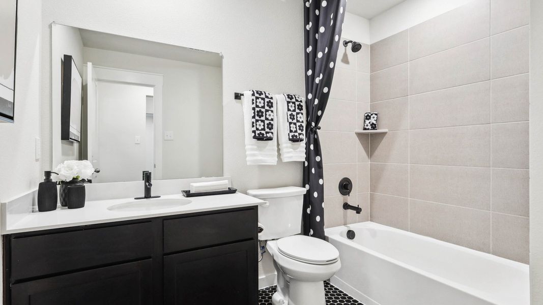 Furnished interior in a model home at Morningside in Josephine (Image 26).