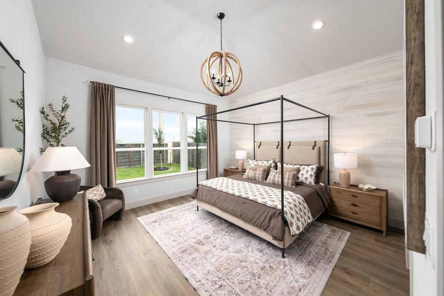 Furnished interior in a model home at Weltner Farms 60’s in New Braunfels (Image 27).