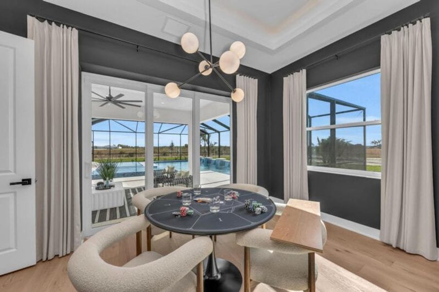 Furnished interior in a model home at Hampton Lakes in Sarasota (Image 96). Furnished interior in a model home at Hampton Lakes in Sarasota (Image 96).