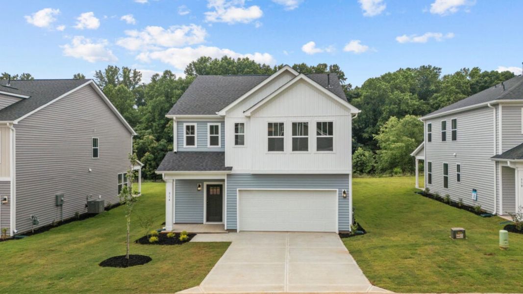 Front exterior of a home in the Hinson Farm community, located in Fountain Inn, SC (Image 11).