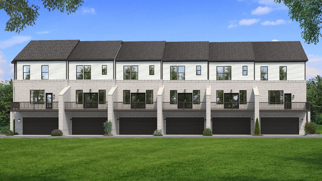 Front exterior of a home in the The Eighteen community, located in Atlanta, GA (Image 2). Front exterior of a home in the The Eighteen community, located in Atlanta, GA (Image 2).