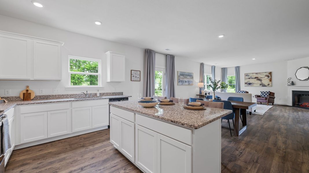 Furnished interior in a model home at Lone Oaks Farm in Cleveland (Image 25).