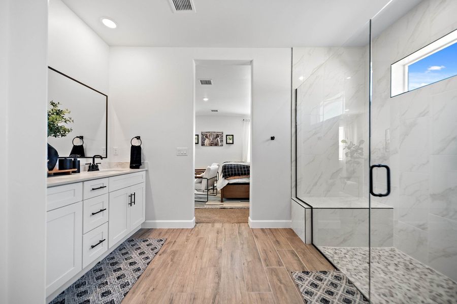 Furnished interior in a model home at Summer Sky North in El Paso (Image 32).