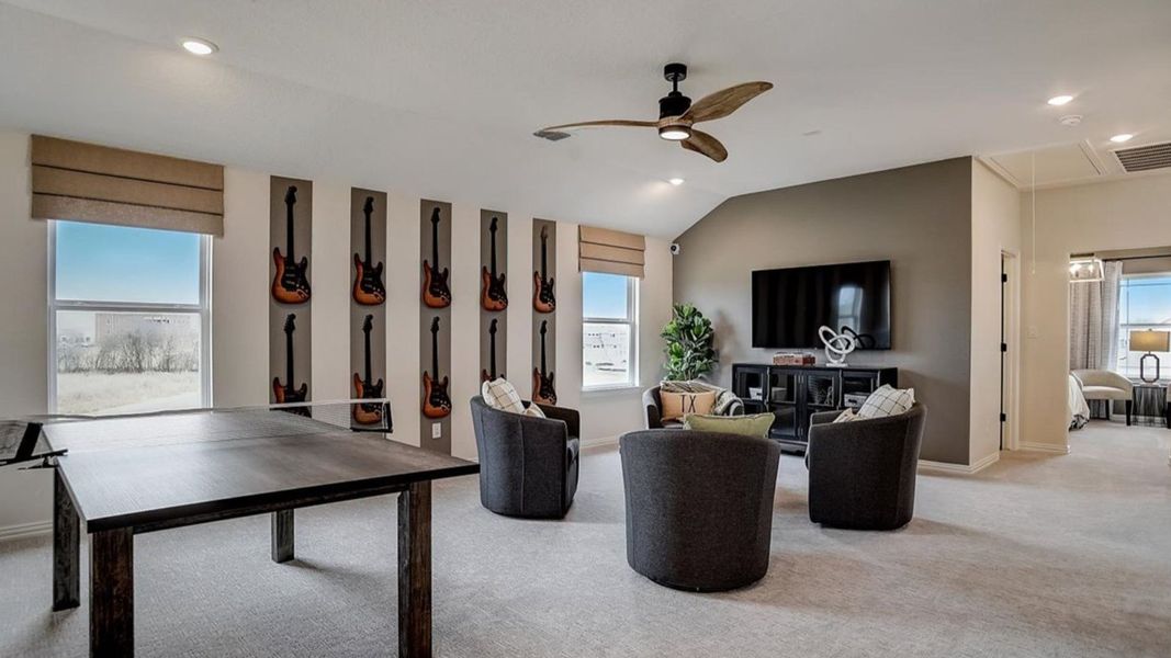 Furnished interior in a model home at Casinas at Gruene in New Braunfels (Image 19). Furnished interior in a model home at Casinas at Gruene in New Braunfels (Image 19).